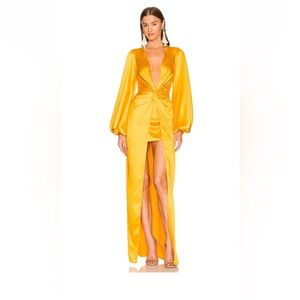 YAURA tawa dress in yellow NWT size UK 6